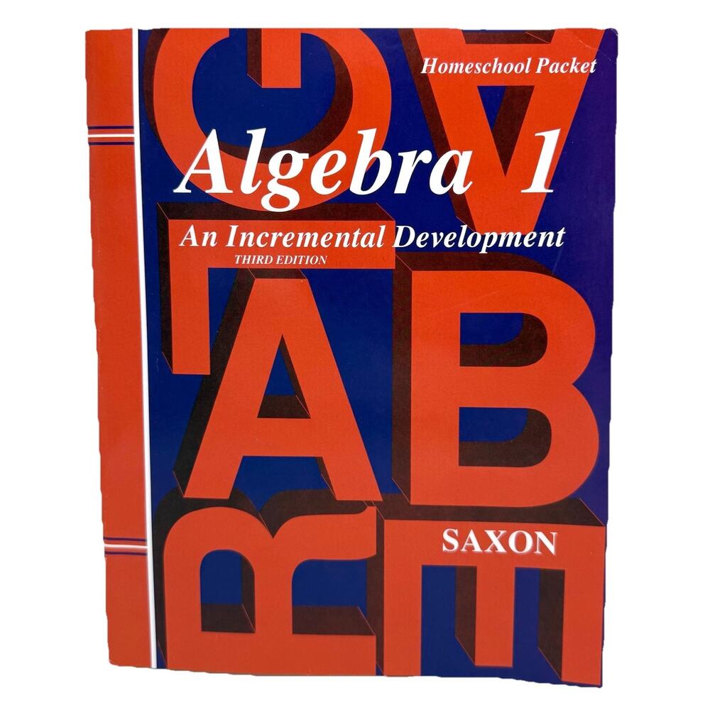 Saxon Algebra 1 Homeschool Packet Answer Key Book with Test Solutions Paperback